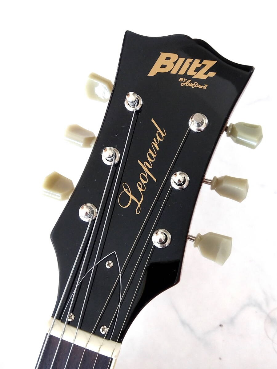 Blitz by Aria Pro II LEOPARD BLP450 Electric Guitar Used Shipping From Japan