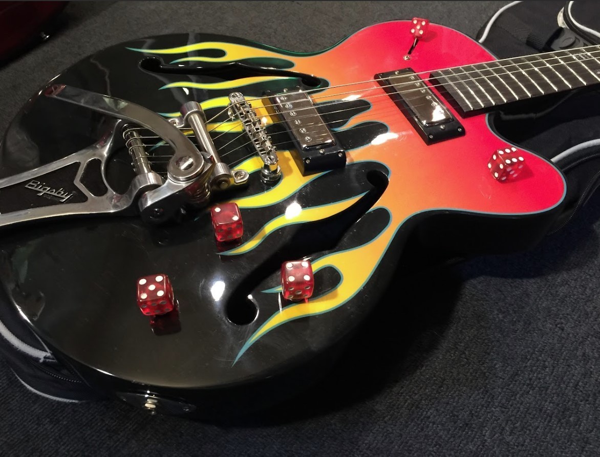Acoustic Electric Guitar Epiphone HELL KAT Laminated Maple Body S/N U05102174
