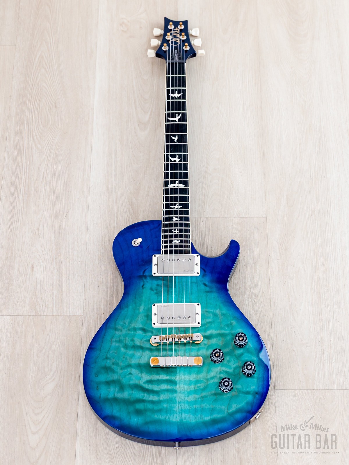 Paul Reed Smith S2 Wood Library McCarty 594 Singlecut Makena Blue w/ Ebony Board