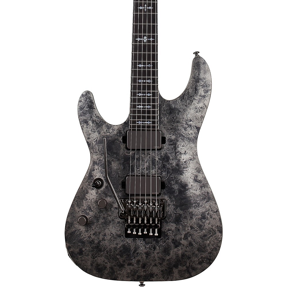 Schecter Guitar Research Ernie C C1 Left Handed Electric Guitar Black Reign