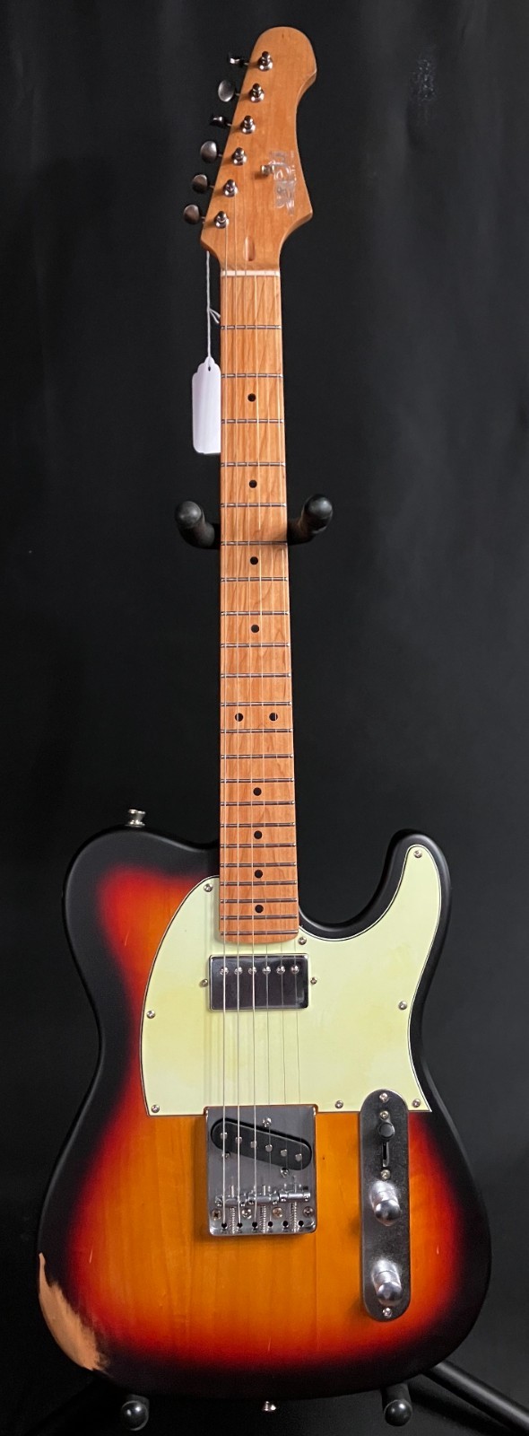 JET Guitars JT-350-RLC Relic Tele-Style Electric Guitar 3-Tone Sunburst