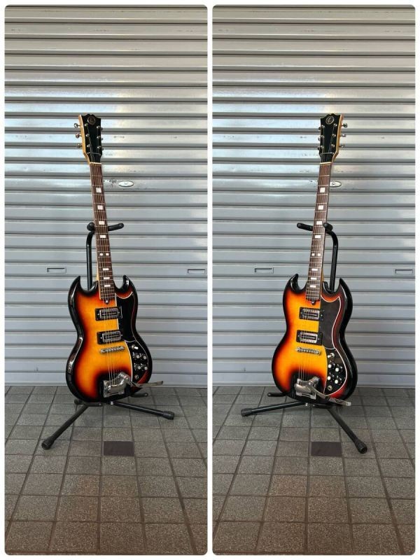 Electric Guitar KEY K-20T SG Style 1970s Sunburst Vintage MIJ Japan