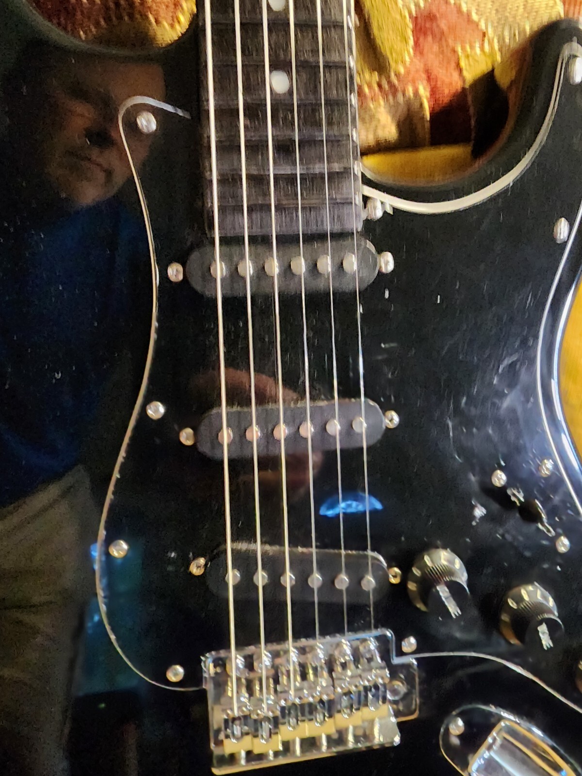 Sawtooth ES Series Electric Guitar, Maple Neck, EXTRA Black, ST-ES Strat Goth