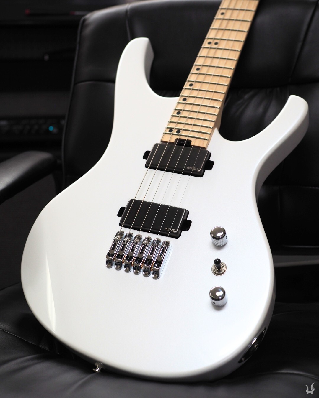 Halo Octavia WIDE NECK (48.5mm) Electric Guitar, EMG Pickups – White