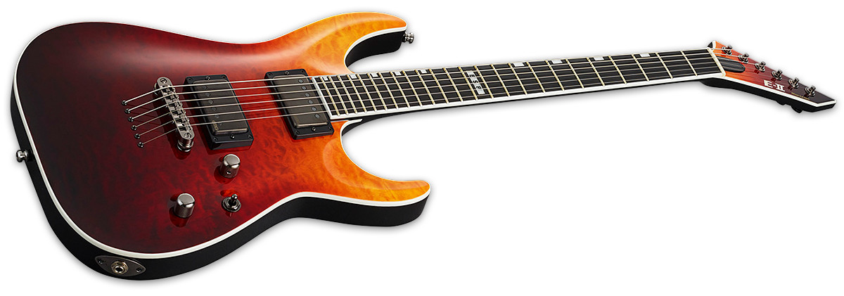 ESP E-II Horizon NT-II Tiger Eye Amber Fade TEAFD + Case NT II NTII – B-Stock!