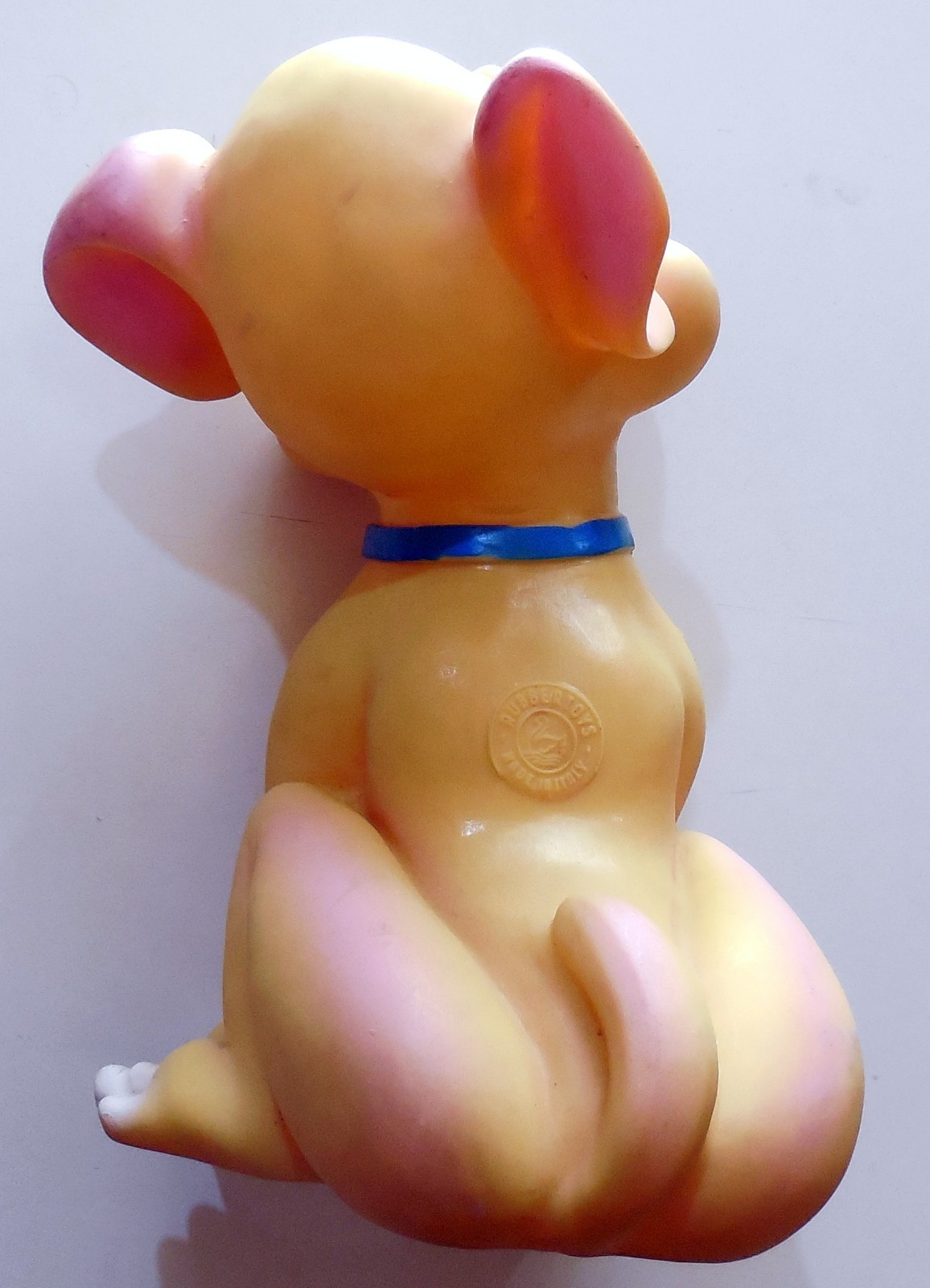 VINTAGE RUBBER TOY SQUEAK BIG DOG PUPPY DOGGIE MADE IN ITALY 1960s RUBBERTOYS