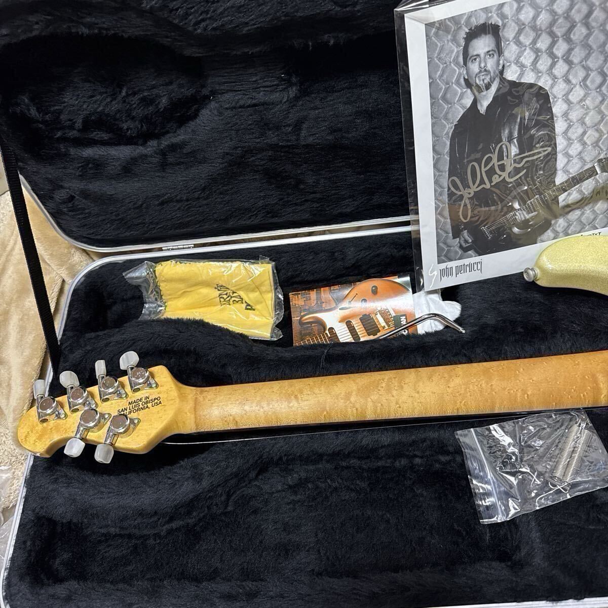 Electric Guitar Ernie Ball Music Man JP6 John Petrucci 2001 Gold Sparkle USA