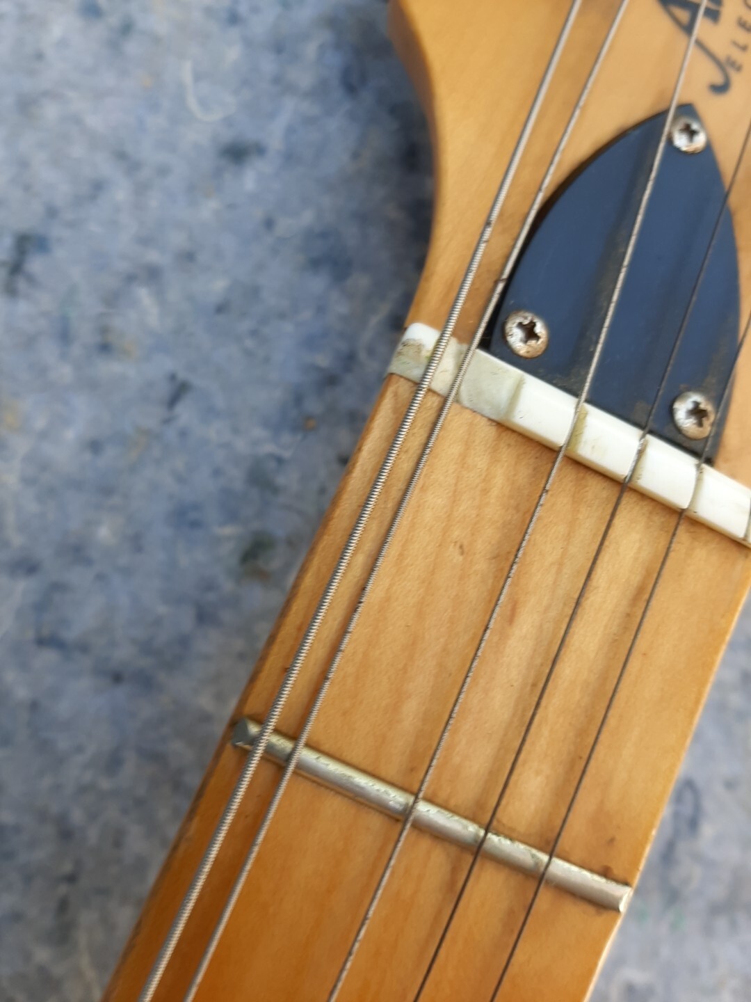 Rare Alvarez Electric Guitar With Soft Case Has Had Some Repairs Broken Nut