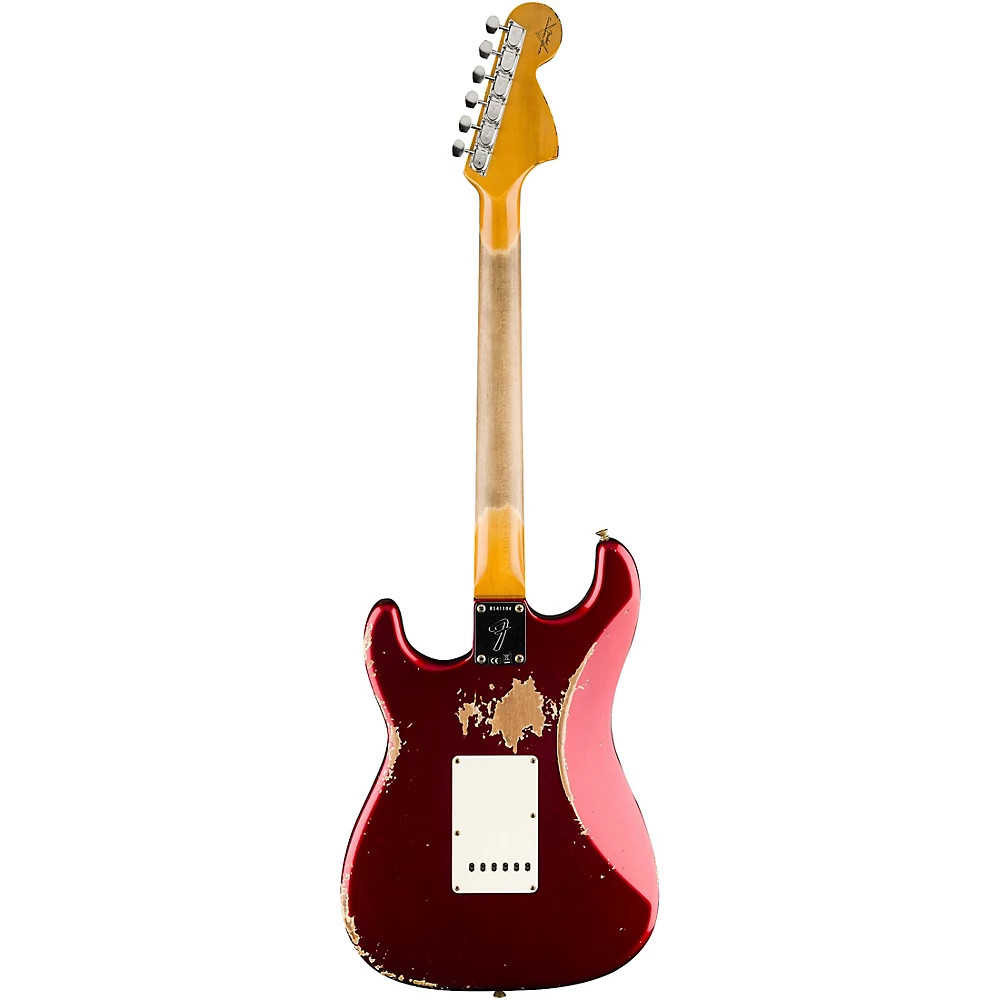 Fender CS 1969 Stratocaster Heavy Relic Quartersawn Guitar Aged Candy Apple Red