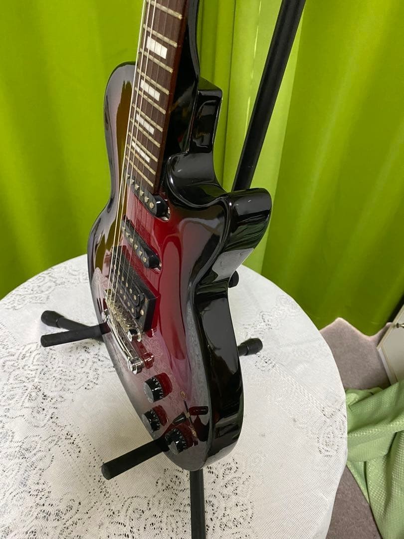 Electric Guitar Grass Roots Luna Sea Model Red Burst Block Inlay Alder Body