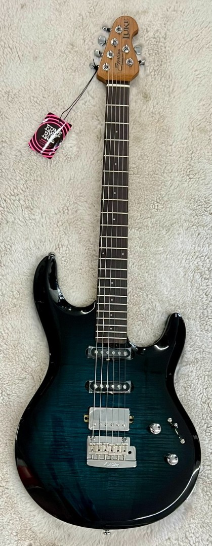 Sterling by Music Man Steve Lukather Signature HSS Luke Electric Guitar, Blue