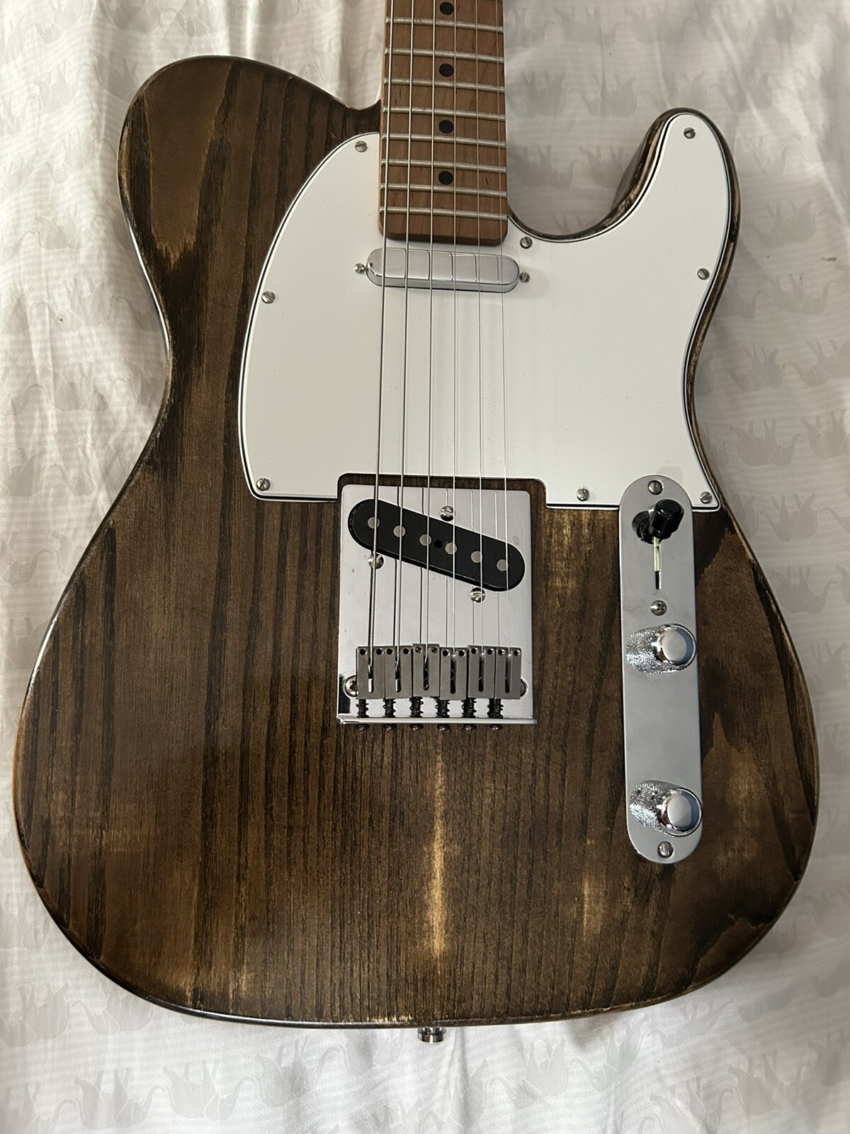 Fender Telecaster – Custom Built – Ash Wood Body,Roasted Maple Wood Warmoth Neck
