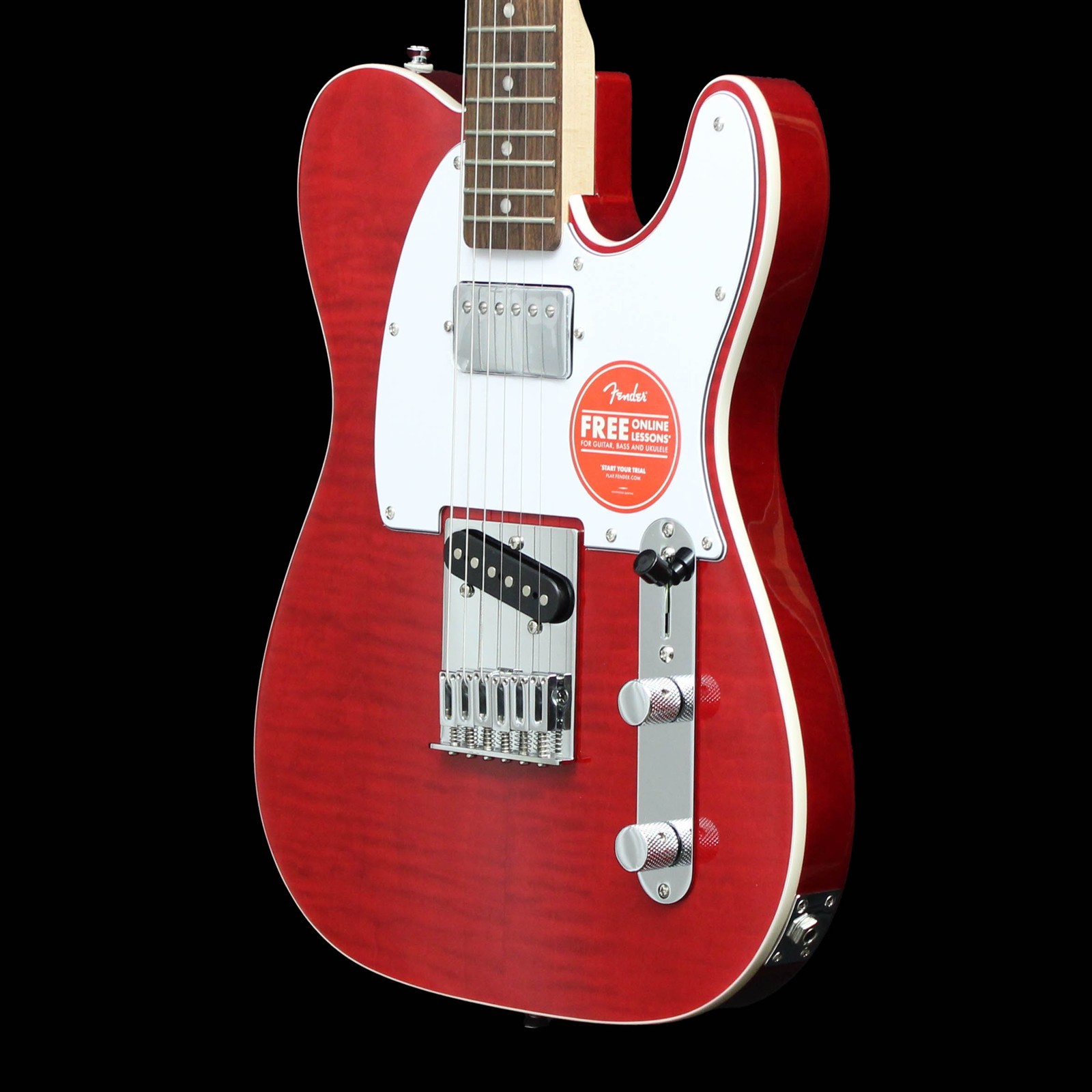Squier Affinity Telecaster FMT SH, Laurel Fingerboard, Crimson Red Transparent