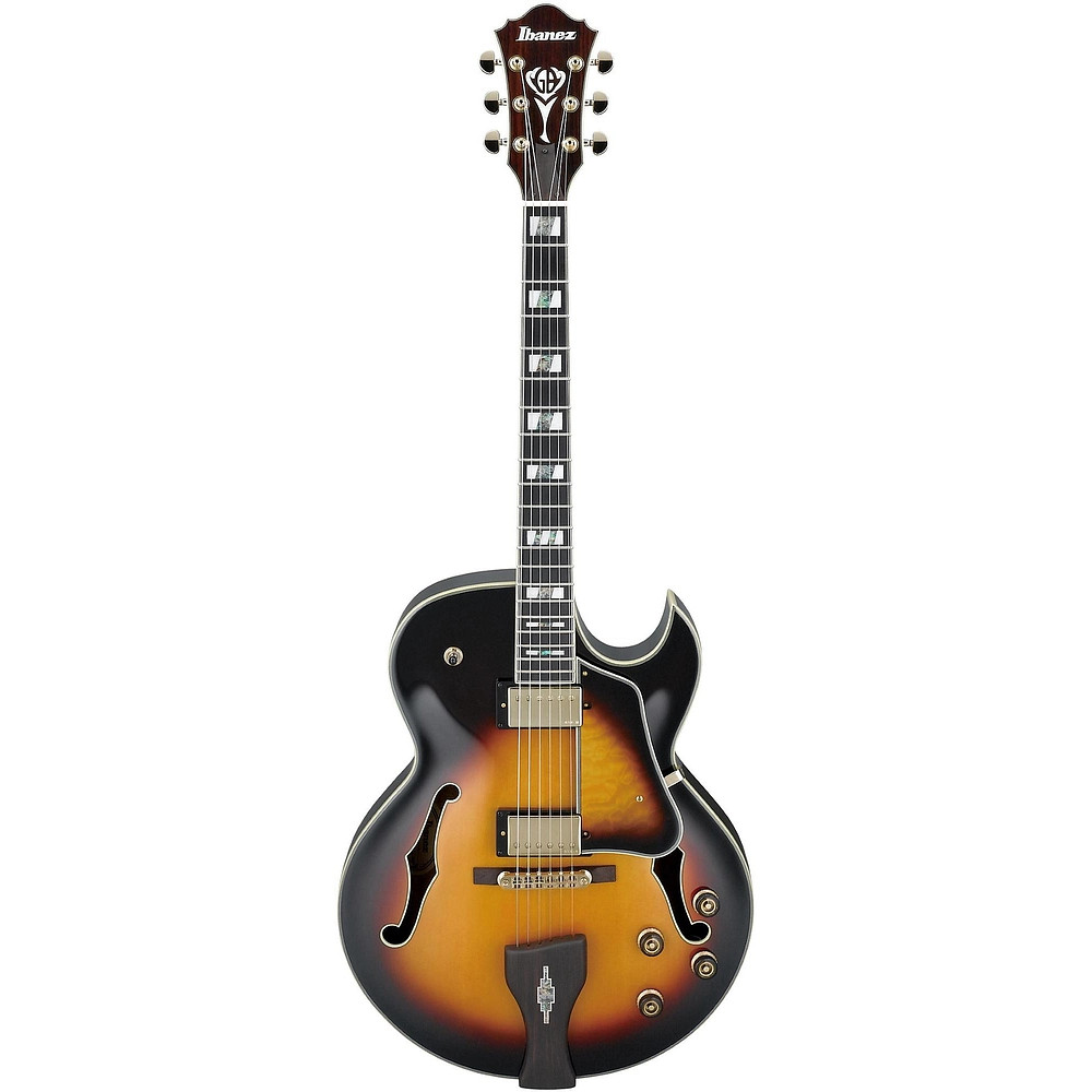 Ibanez LGB30 George Benson Hollowbody Electric Guitar Vintage Yellow Sunburst