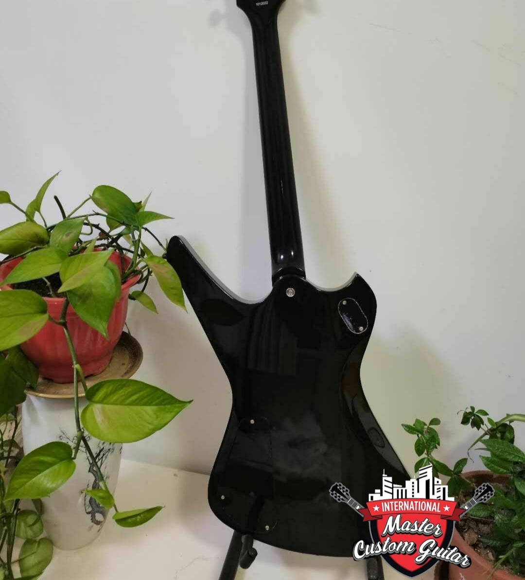 Custom 6 String Advanced Electric Guitar Mirror Crack Ice Man White Binding Gift