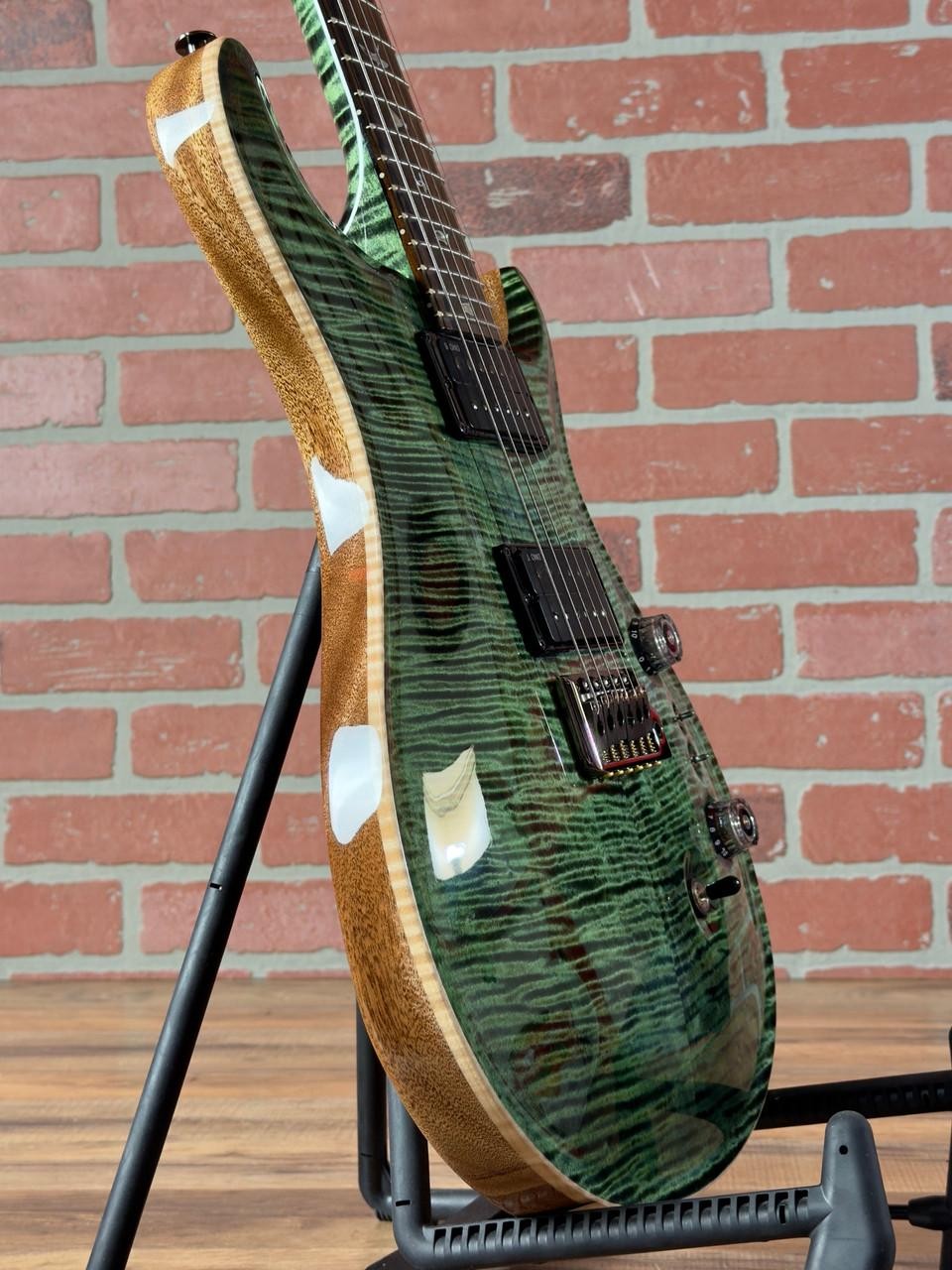 PRS Custom 24-08 10-Top Electric Guitar – Sage with Stained Neck