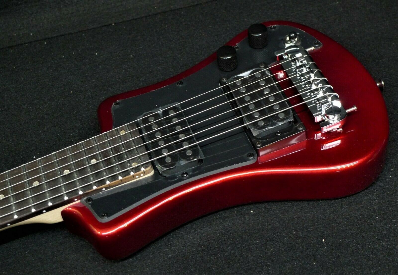 HOFNER HCT-SH-D-R SHORTY DELUXE TRAVEL Electric Guitar 2 PICKUPS Metallic Red