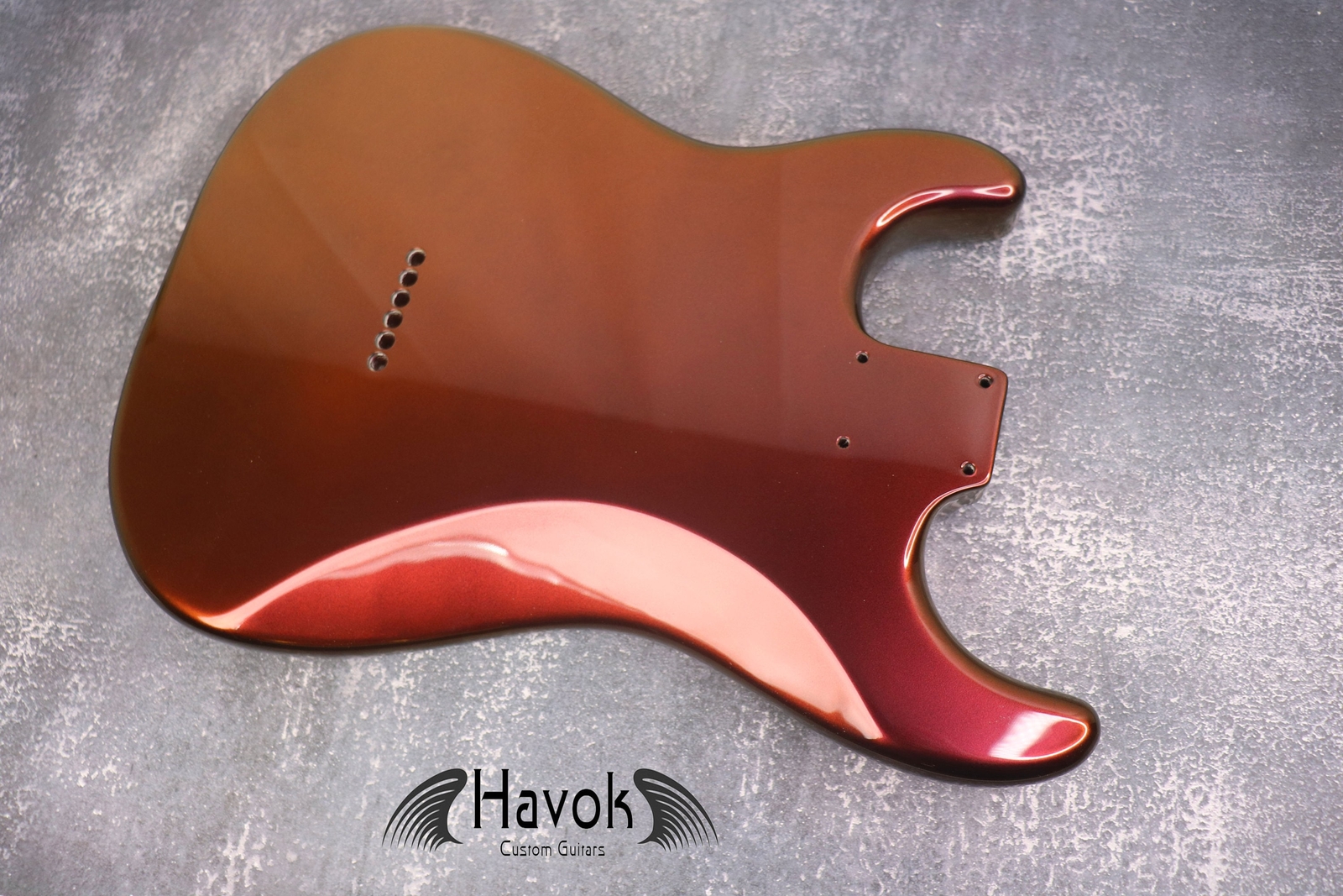 Hard Tail Nebula Chameleon 2pc Alder Guitar S type, Custom Guitar Body,