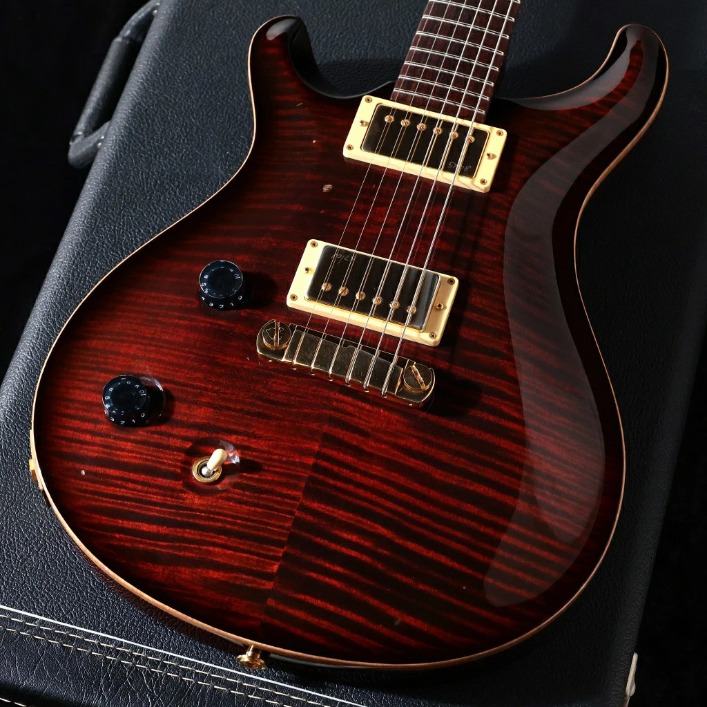 Paul Reed Smith Prs / 2010 Mccarty Lefty Ltd 10Top Fire Red Burst Wide Fat