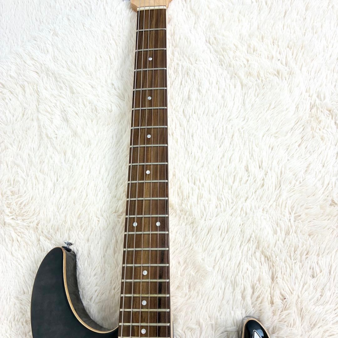 GrassRoots G-Snapper-CTM Electric Guitar See Thru Black Quilted Maple Veneer
