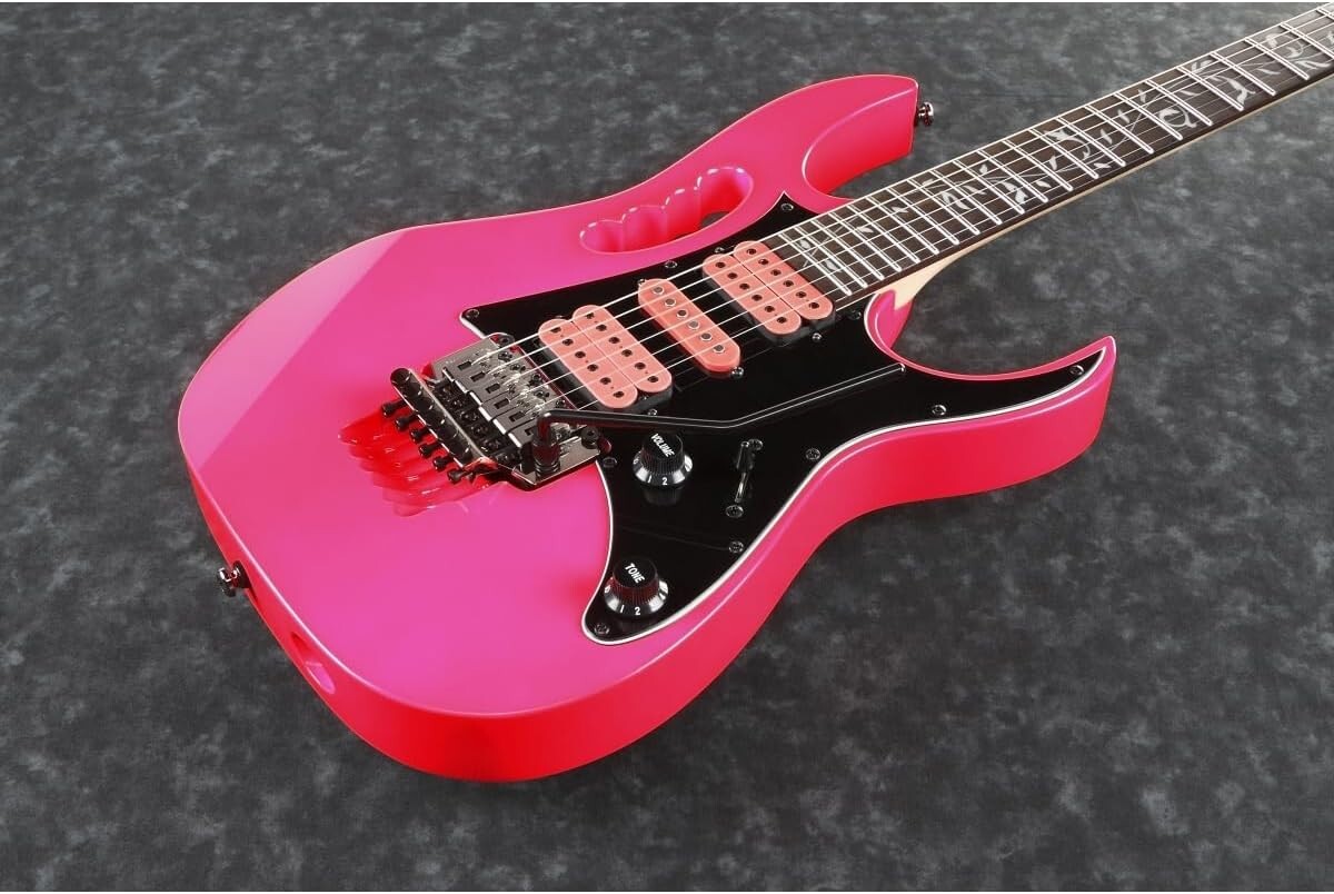 Ibanez JEMJRSP-PK Steve Vai Signature Model Pink Electric Guitar with Soft Case