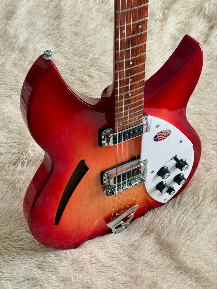 Rickenbacker 330 Fireglow electric guitar with hardcase