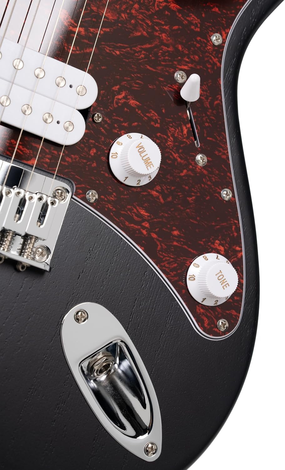 Cort G100 HH G Series Electric Guitar Open Pore Black HH Pickups 25.5in