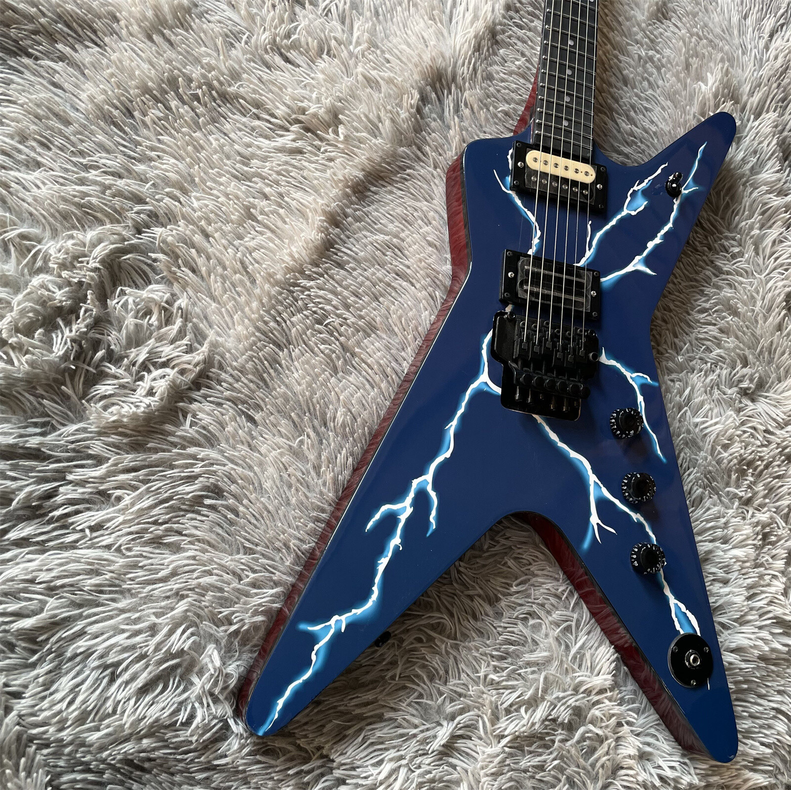 Custom Dimebag Darrell Rebel H-H Pickup FR Bridge Rosewood Freteboard Blue