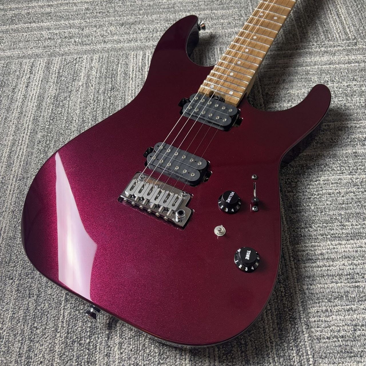 [Charvel] DK24 2PT USA Select Series Oxblood ST Type Solid Body Electric Guitar