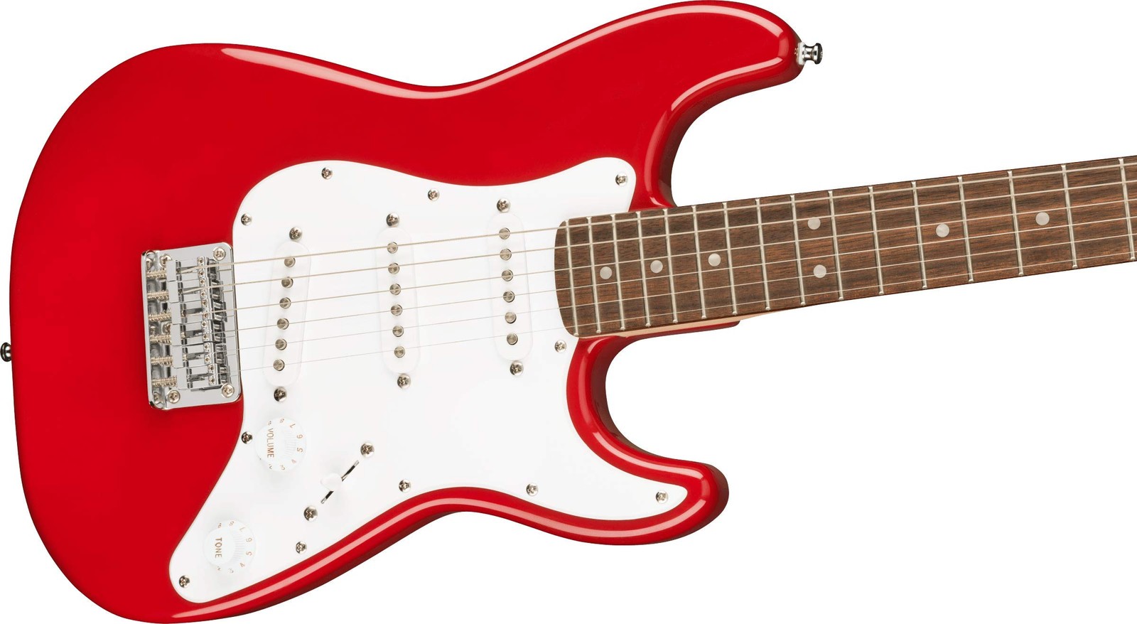 Squier Mini Stratocaster® Electric Guitar, Laurel Fingerboard, Dakota Red, with