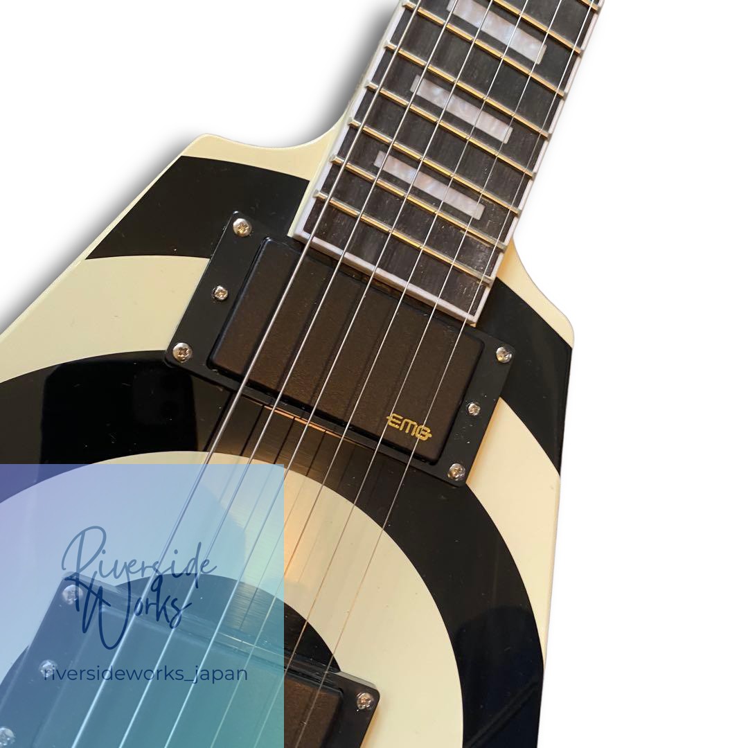 No Brand Bullseye Flying V Guitar Zakk Wylde Component