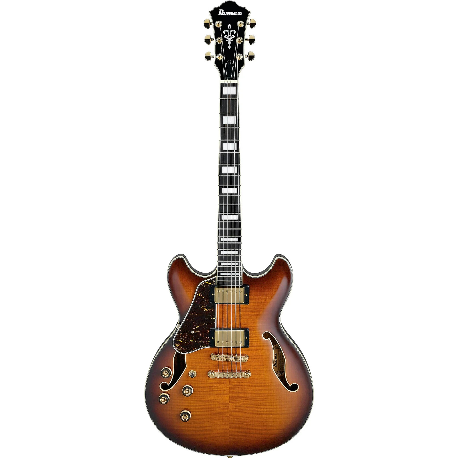 Ibanez AS93FMLVLS Semi-Hollow Body Electric Guitar, Left-Handed, Violin Sunburst