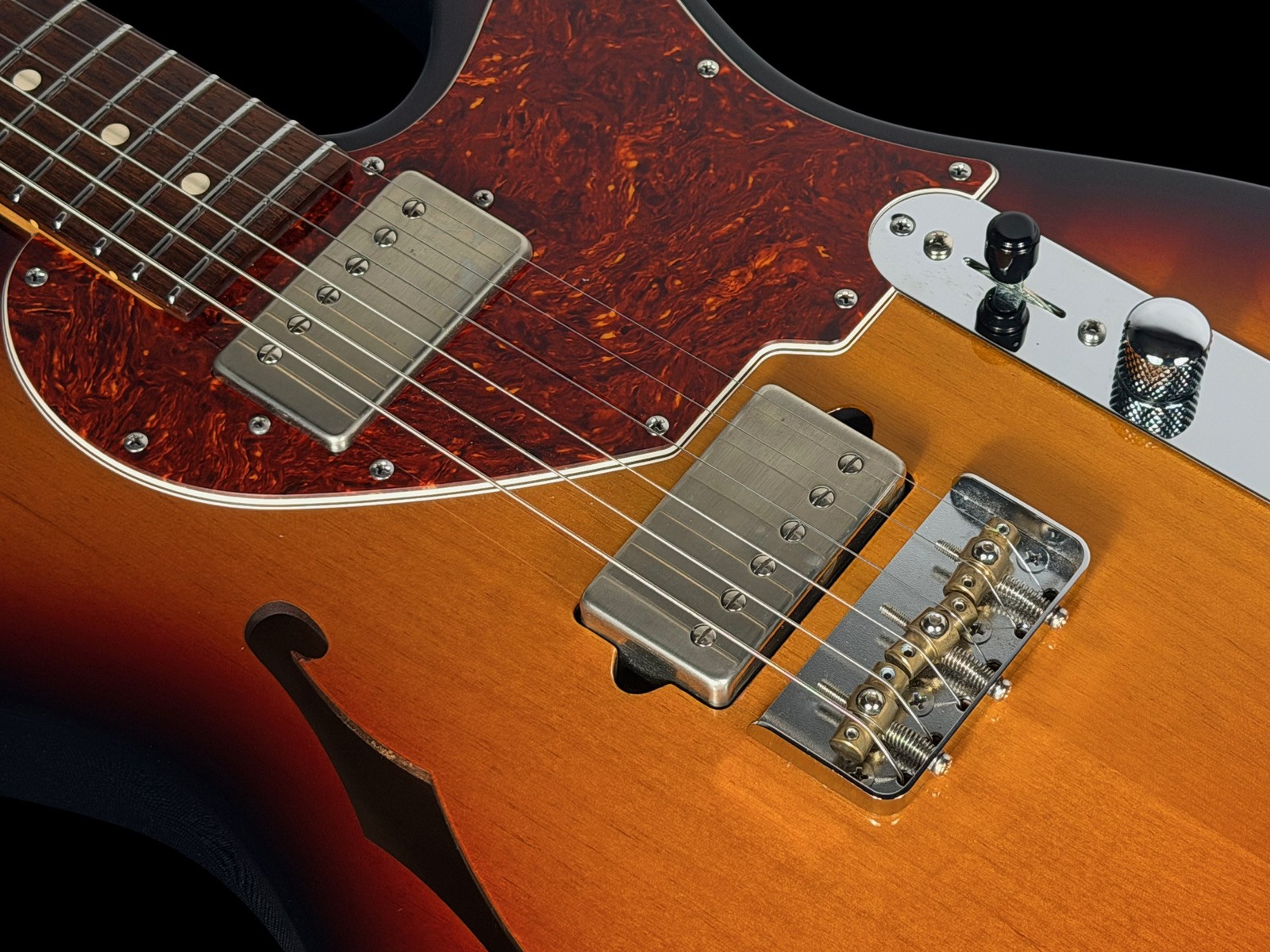 2020 SUHR ALT T CHAMBERED w SINGLE F-HOLE ~ 3-TONE BURST