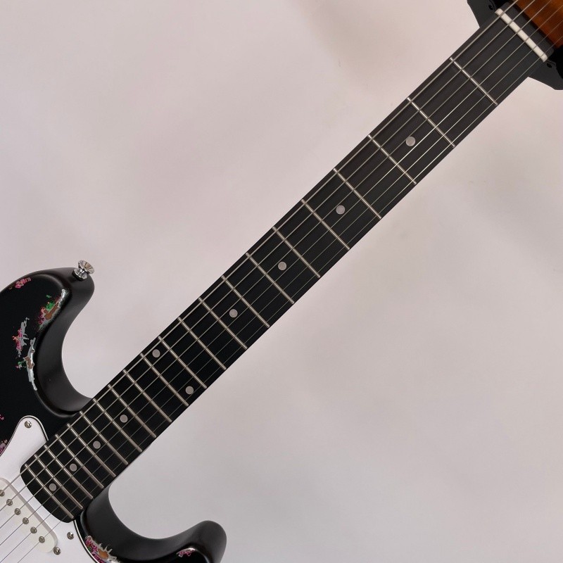 aged electric guitar black Paisley Rounded fret Edge stainless Fret bone nut