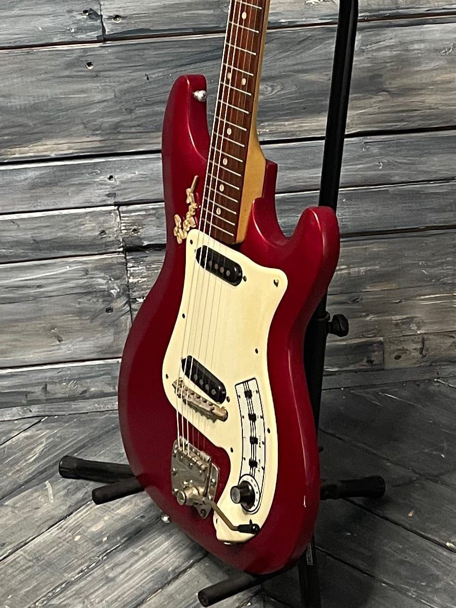 Used 1964 Hagstrom II Electric Guitar with Case- Red