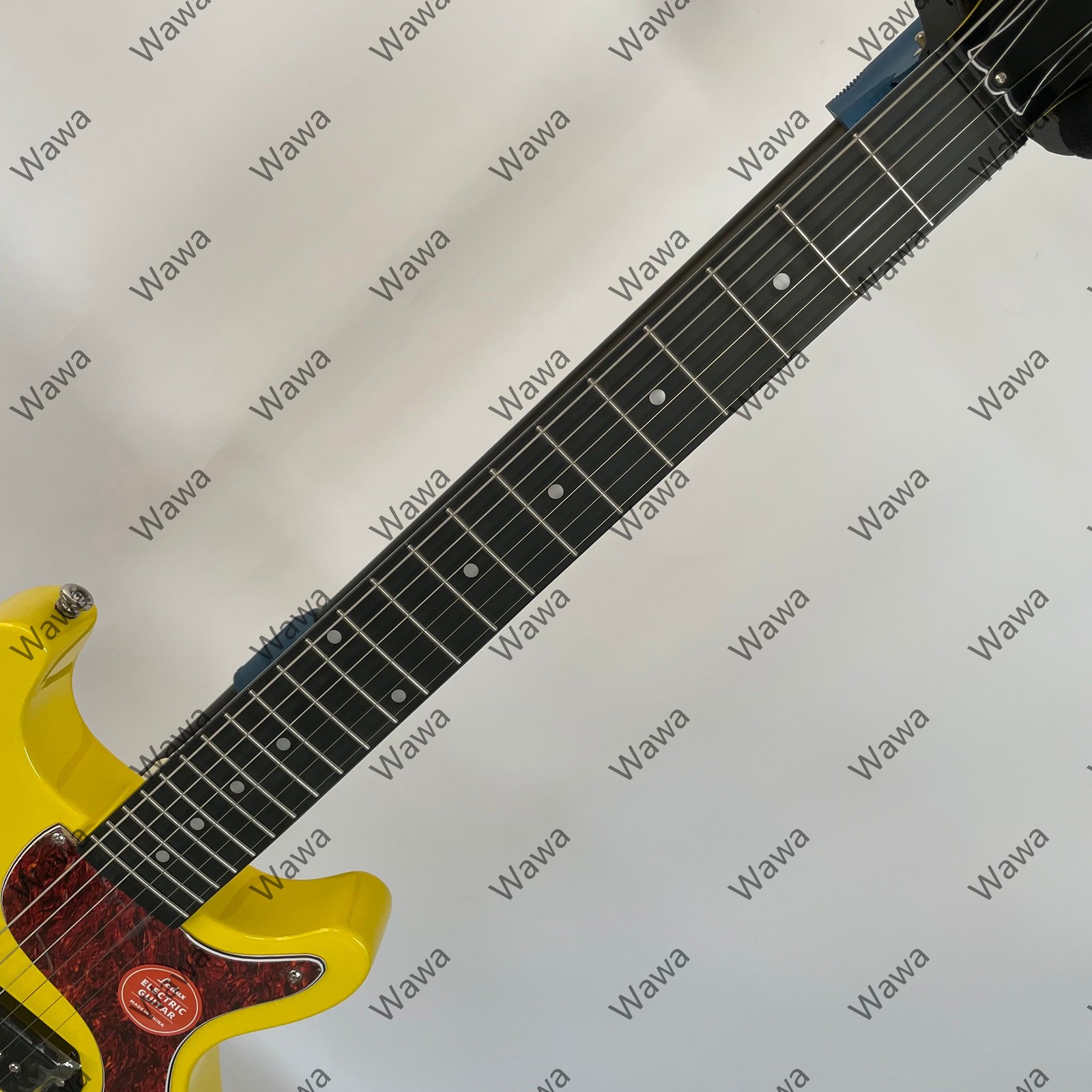 Bright Yellow Double Cut Electric Guitar Single P90 Pickup Rosewood Fretboard