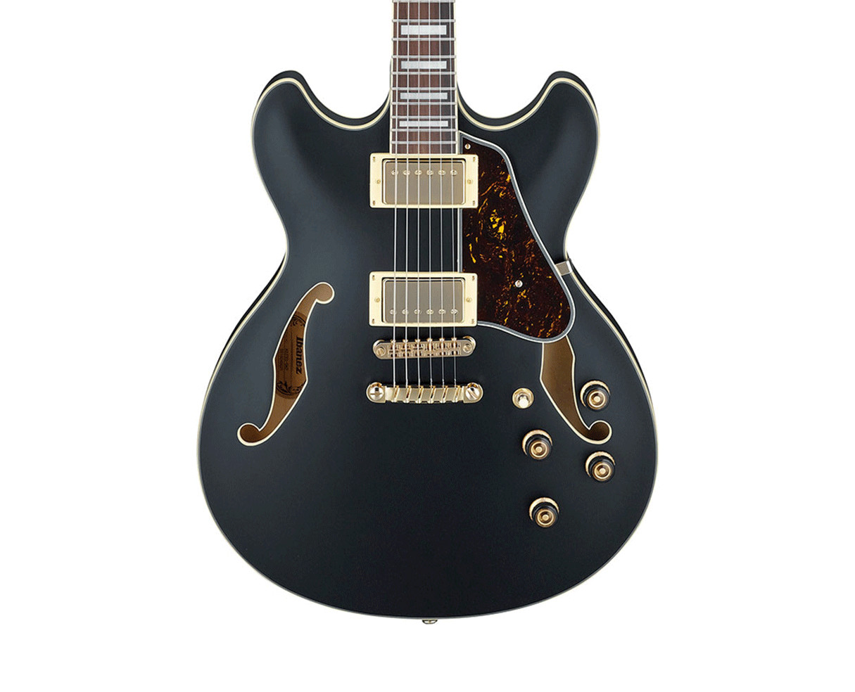 Ibanez AS73GBKF AS Artcore Electric Guitar – Black Flat