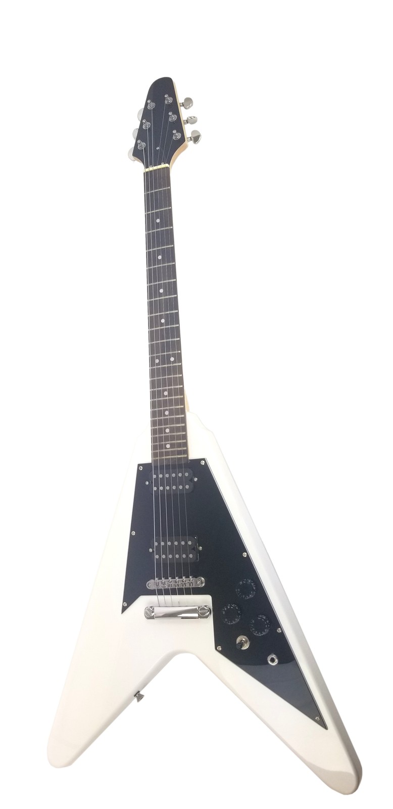 Electric Guitar 6 String Solid Wood Body Bolt on Neck ROCK METAL Style White