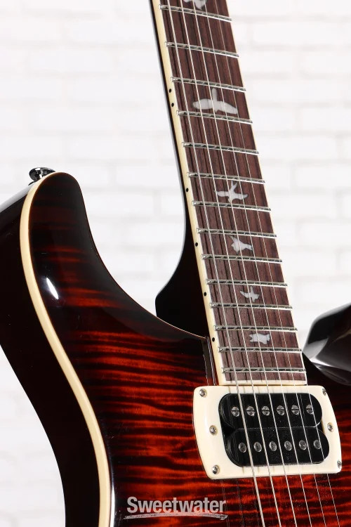 PRS SE Flat Back Hollowbody I Piezo Electric Guitar – Orange Tiger Smokeburst