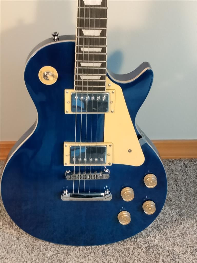 NEW BLUE AMERICAN DREAM ELECTRIC GUITAR-Mahogany body