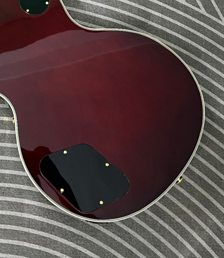Classic Wine Red lp electric guitar Exquisite Flame Maple Veneer H-H pickup