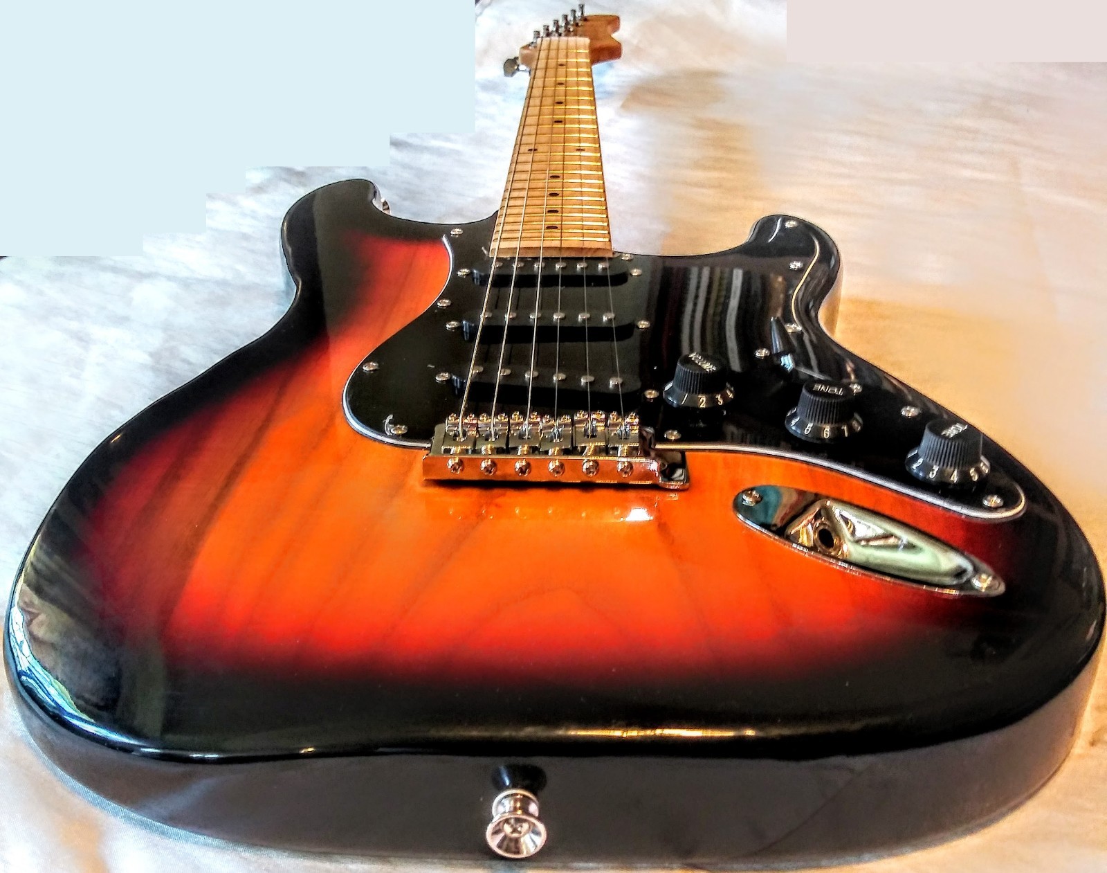 🎸 FREE SHIPPING!🎸Glarry S Style Electric Guitar +Soft Case/Gig Bag +Strap!