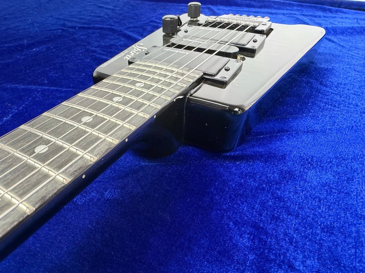 Spirit Steinberger GT-PRO Quilt Top Deluxe Used Maple+Basswood Black w/Soft case
