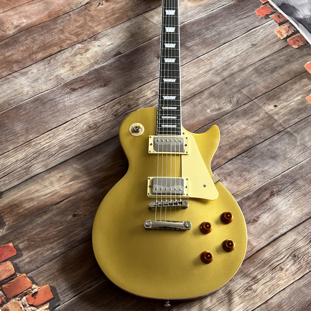 Gold Top electric guitar 6 strings Stainless Frets in stock free shipping