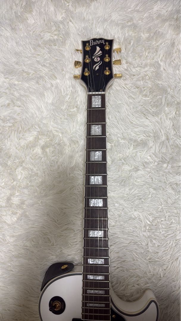 [Good Condition] Burny Les Paul Custom RLC-60 White