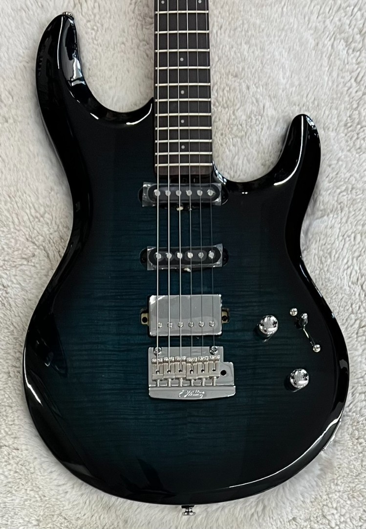 Sterling by Music Man Steve Lukather Signature HSS Luke Electric Guitar, Blue