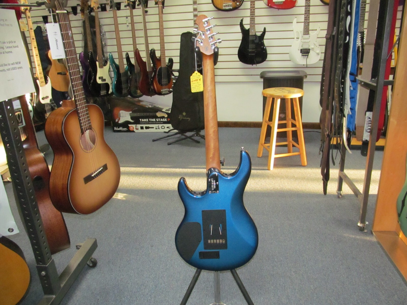 Ernie Ball Music Man Luke 4 Electric Guitar Diesel Blue w/ Case *FREE SHIPPING!!