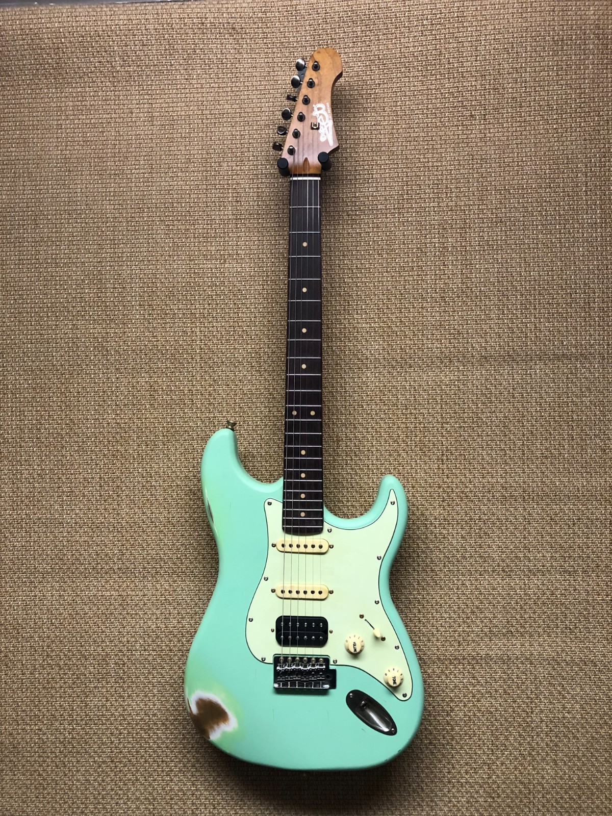 Jet Guitars Jet JS-400 SFG RLC S-Style, Relic Poplar Body, Roasted Maple Neck