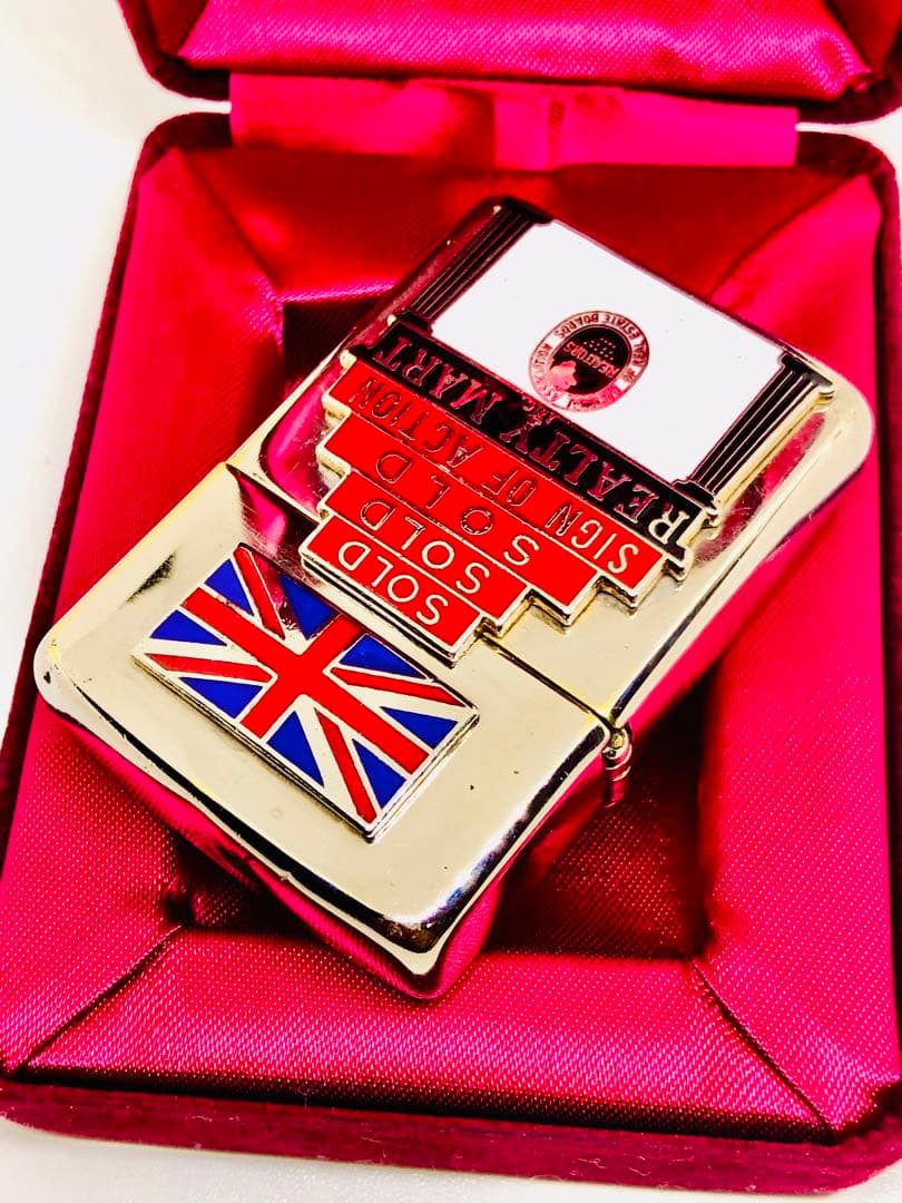 Double Decker *Beatles British Flag Union Jack *Vintage 80s Enamel CloisonnAc