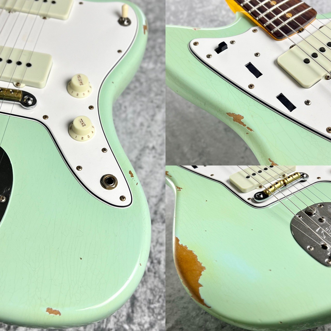 Fender Custom Shop 1963 Jazzmaster Relic Aged Surf Green #Cz585094 *Ge154